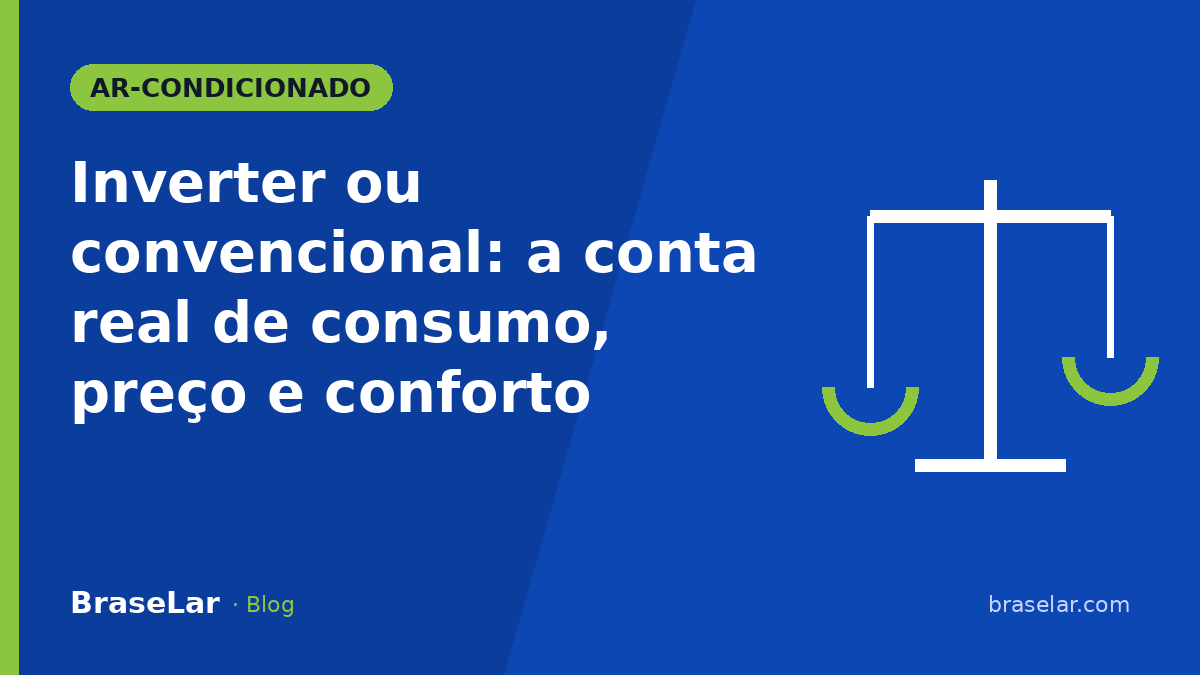 Inverter ou convencional: a conta real de consumo, preço e conforto