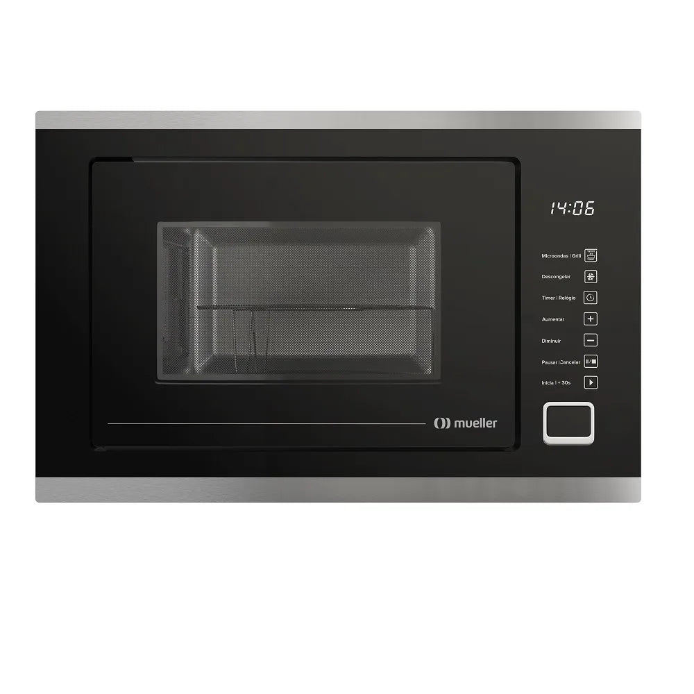 Micro-ondas de Embutir Mueller 25 Litros Grill Digital Touch Preto 127V MMO0225G1
