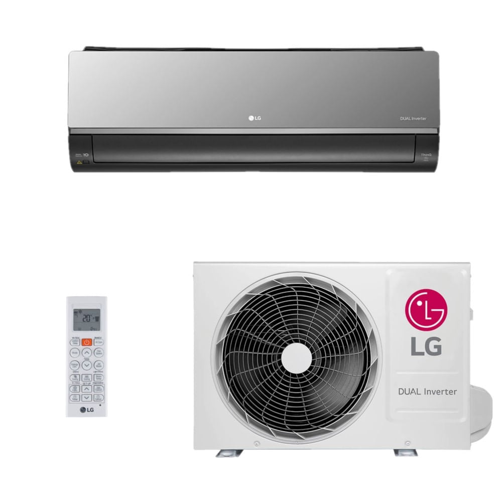 Ar-Condicionado LG AI DUAL Inverter Voice ARTCOOL UV Nano 24.000 BTUs Quente/Frio 220V - S3-W24K2R7A