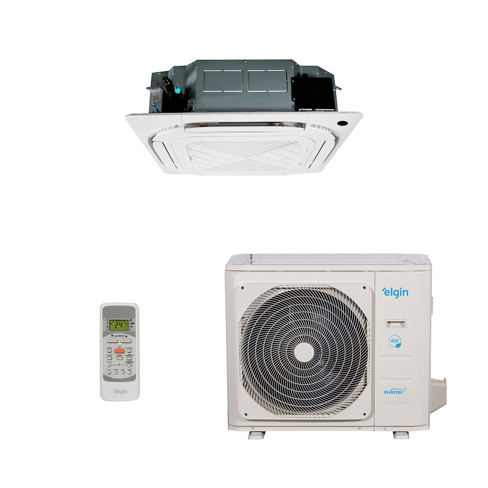 Ar-Condicionado Split Cassete 4 Vias Eco Inverter Elgin 36.000 BTUs Só Frio 220V Monofásico