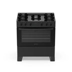 Fogão de Piso Atlas 5 Bocas com Mesa de Vidro Milão Preto - Bivolt
