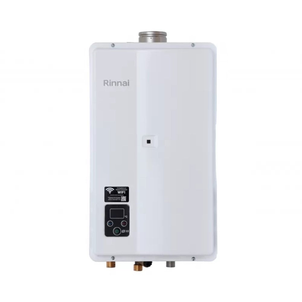 Aquecedor de Água a Gás Rinnai E33 GN 33 Litros Branco Bivolt