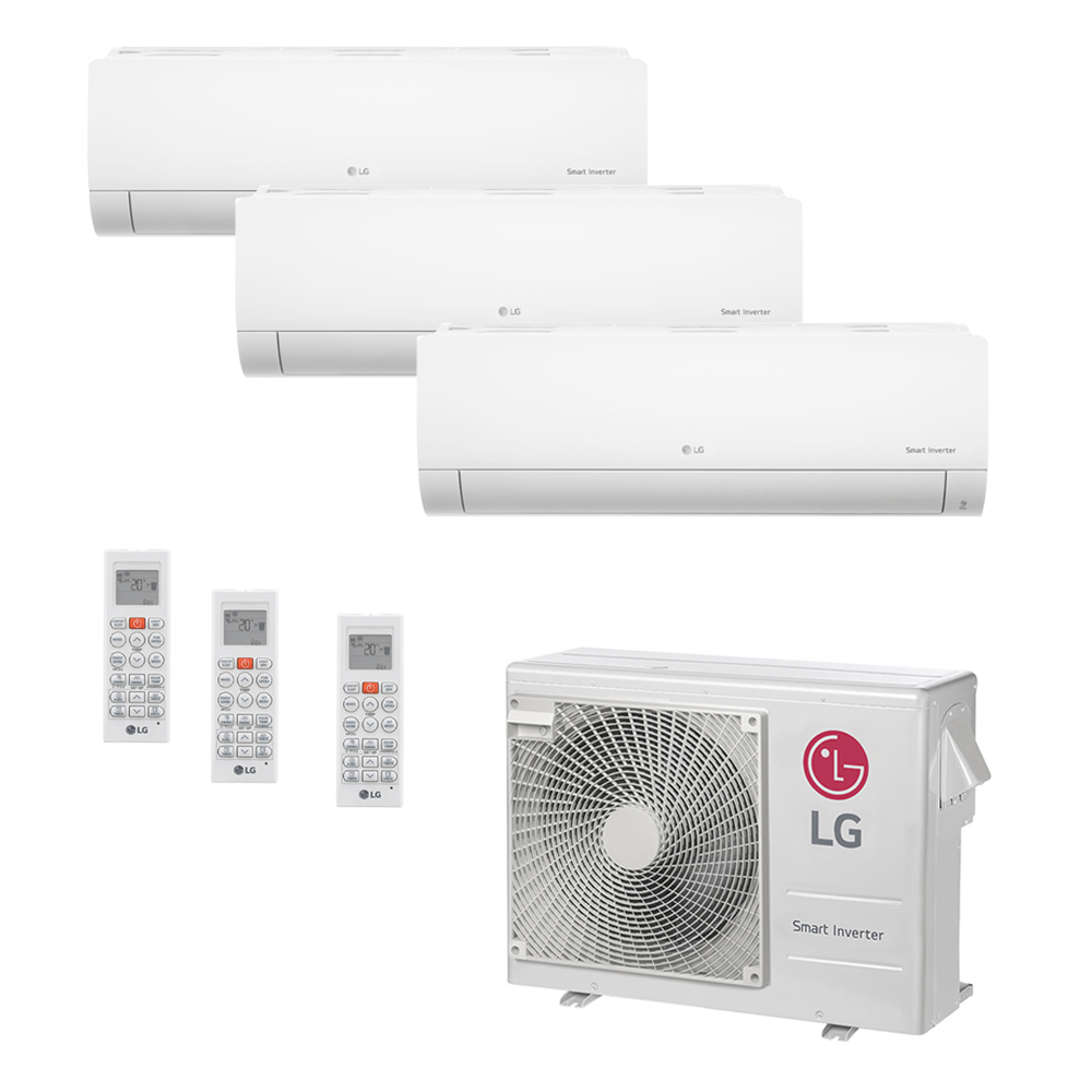Ar Condicionado Multi-Split LG Inverter 24.000 BTU/h (3x 7.000) Quente/Frio 220V