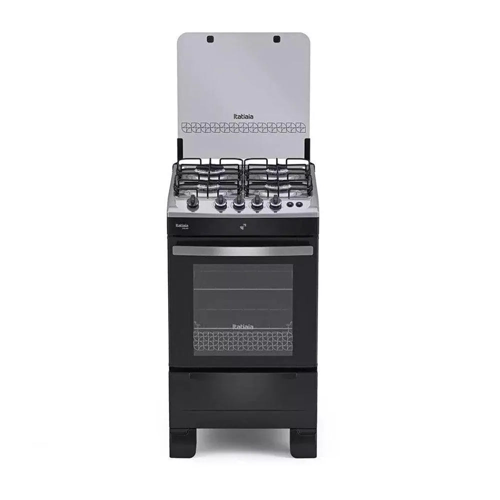 Fogão de Piso Itatiaia 4 Bocas Dream Preto – Bivolt