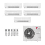 Ar-Condicionado Multi Split Inverter LG 54.000 (5x Evap Cassete 1 Via 12.000) Só Frio 220V