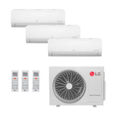 Ar-Condicionado Multi Split Inverter LG 24.000 BTUs (2x Evap HW 9.000 + 1x Evap HW 12.000) Só Frio 220V