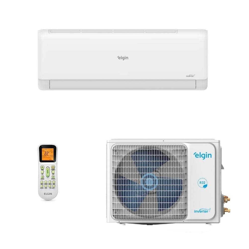 Ar-Condicionado Inverter Split Hi Wall Elgin Eco Inverter II Wi-Fi 12.000 BTUs R-32 Só Frio 220V