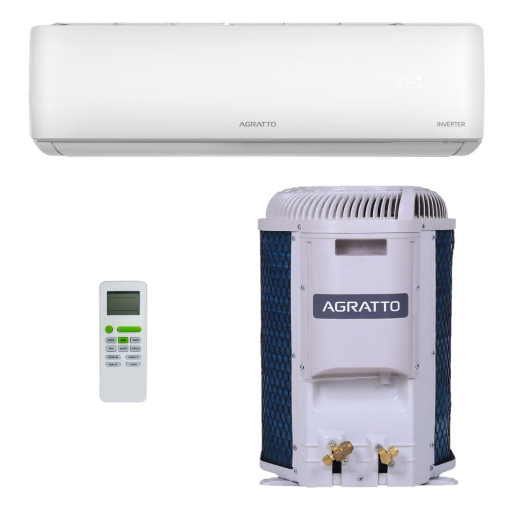 Ar-Condicionado Split HW Inverter Agratto Liv Top 12.000 BTUs R-32 Só Frio 220V