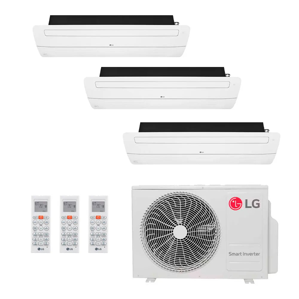 Ar Condicionado Multi-Split LG Inverter 24.000 BTU/h (2x Cassete 1 Via 9.000 Btu/h - 1x Cassete 1 Via 12.000 Btu/h) Frio 220V