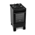 Fogão de Piso Itatiaia Itaglass 4 Bocas Mesa de Vidro Preto 3700000122 – Bivolt