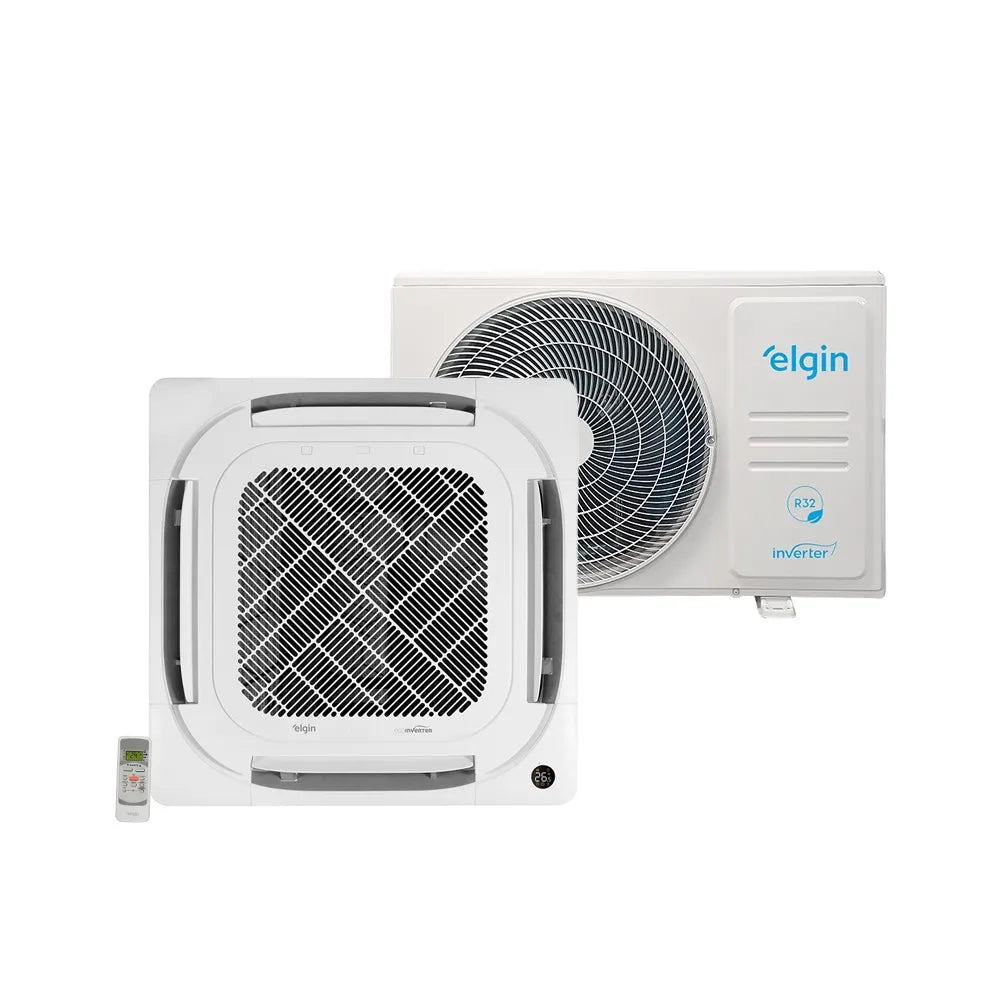 Ar Condicionado Split Cassete Elgin Eco Inverter 18000 BTU/h Quente e Frio Monofásico 45KVQI18C2NA – 220 Volts