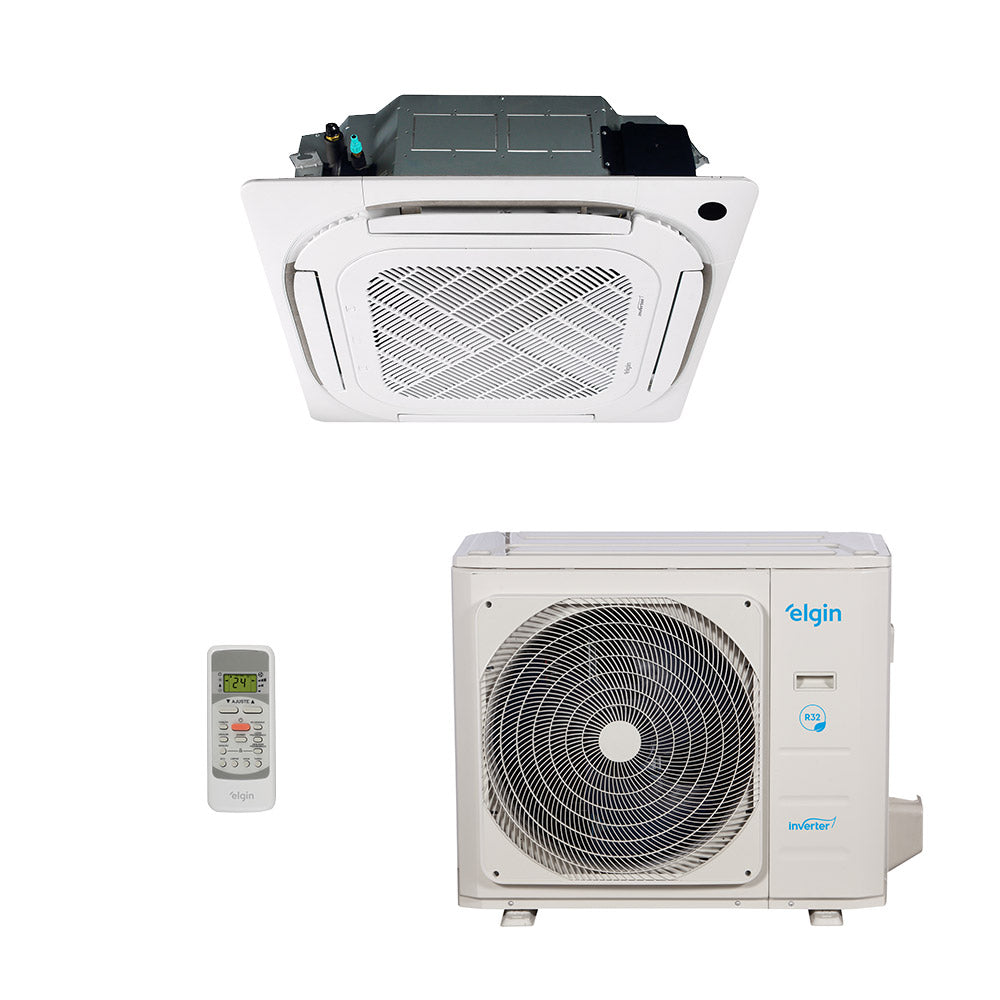 Ar-Condicionado Split Cassete 4 Vias Eco Inverter Elgin 48.000 BTUs Só Frio 220V Monofásico