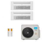 Ar-Condicionado Multi Split Inverter Midea 27.000 (1x Evap Cassete 1 Via 12.000 + 1x Evap Cassete 1 Via 18.000) Quente/Frio 220V