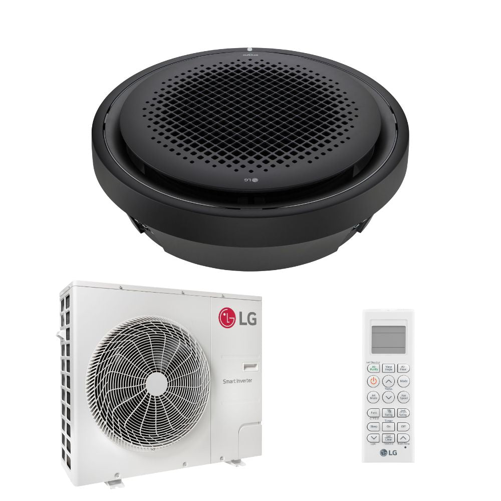 Ar Condicionado Cassete 360 - Inverter R-32 - LG - Round Black - 36.000 BTUs - Quente/Frio - 220V Monofásico