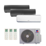 Ar-Condicionado Multi Split Inverter R-32 Gree 24.000 BTUs (2x Evap HW G-Diamond 9.000 + 1x Evap HW 12.000) Quente/Frio 220V