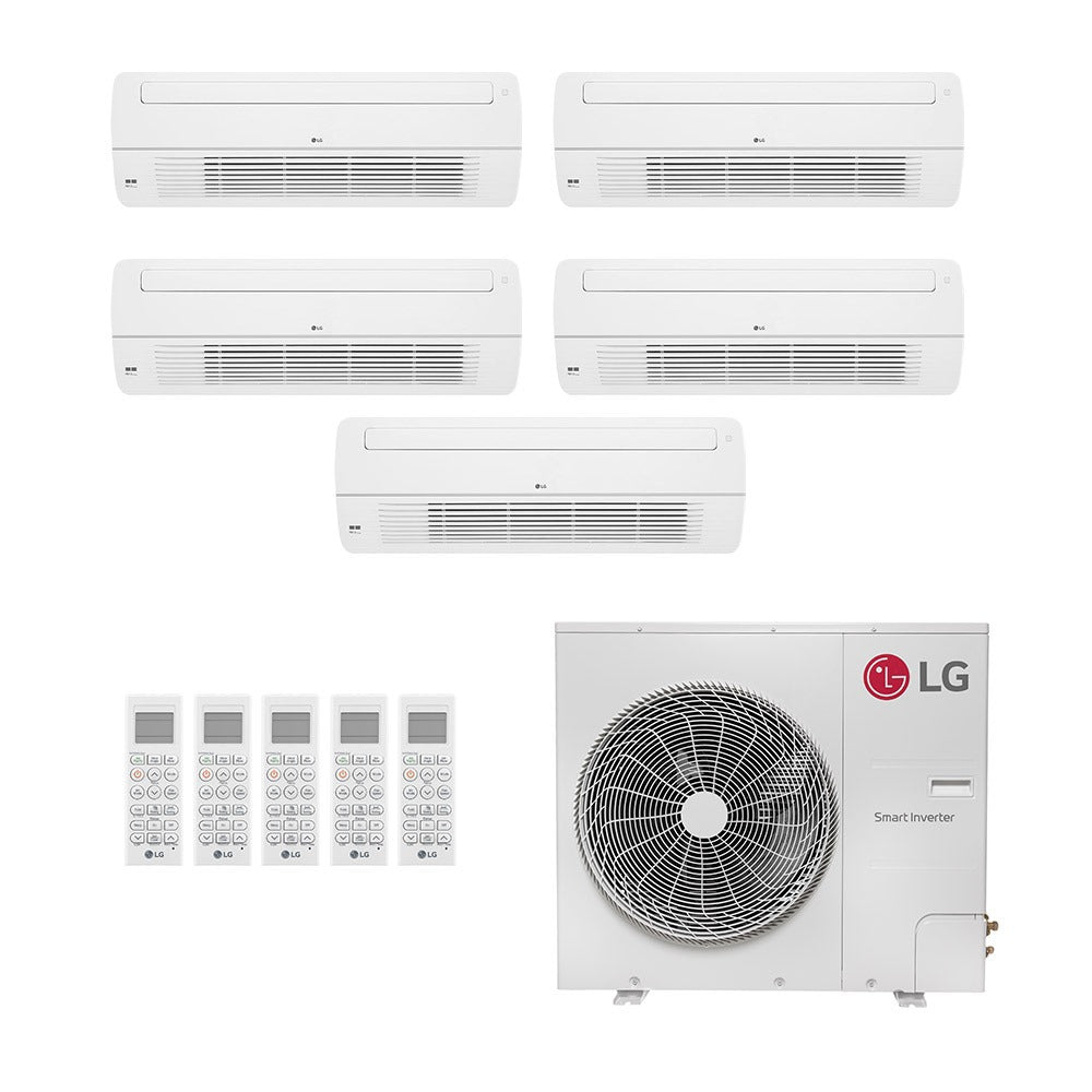 Ar-Condicionado Multi Split Inverter LG 48.000 (5x Evap Cassete 1 Via 7.000) Só Frio 220V
