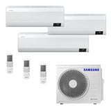 Ar-Condicionado Multi Split Inverter Samsung WindFree 24.000 BTUs (1x Evap HW 9.000 + 1x Evap HW 12.000 + 1x Evap HW 18.000) Quente/Frio 220V