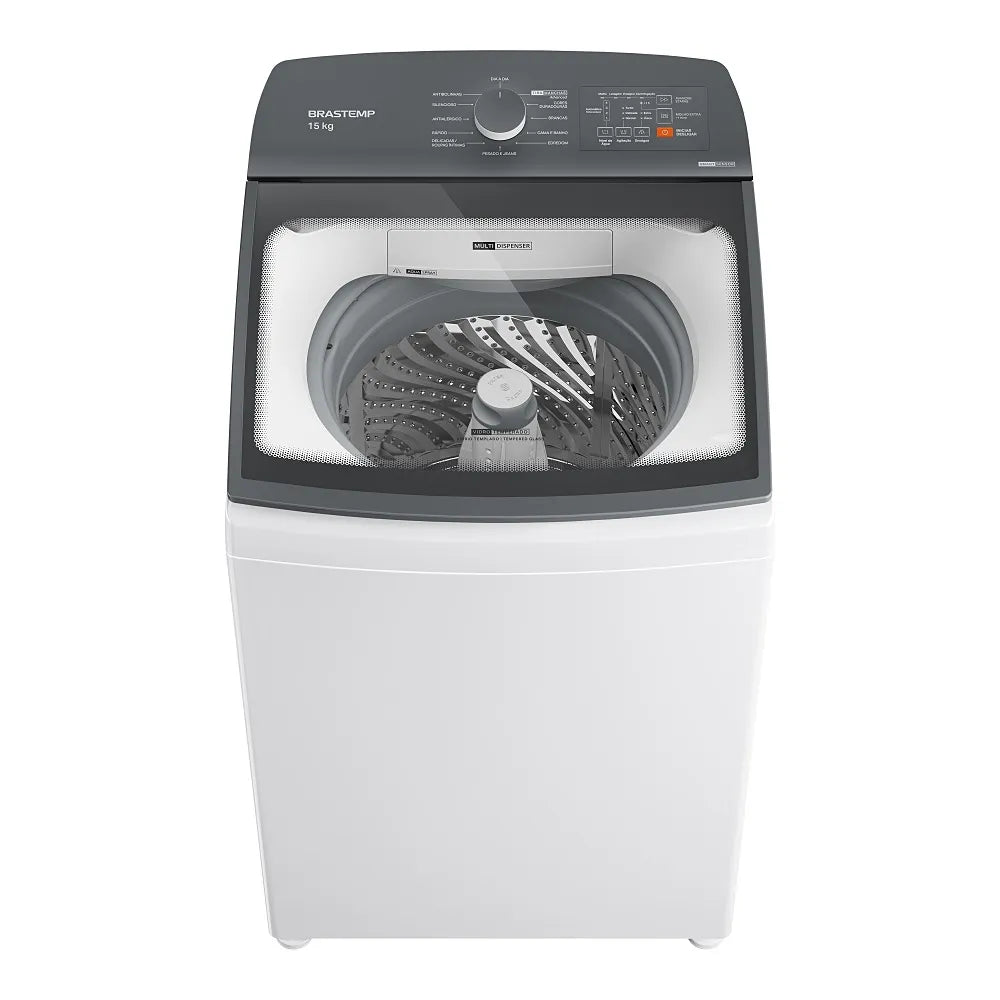 Lavadora de Roupas Brastemp 15Kg Smart Sensor Branca BWF15AB - 220 Volts