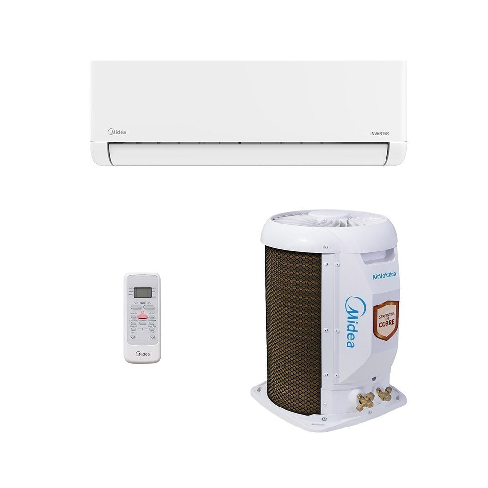 Ar-Condicionado Split HW Inverter Midea AirVolution Lite 9.000 BTUs R-32 Só Frio 220V