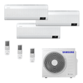 Ar Condicionado Multi-Split Samsung Wind Free Inverter 24.000 BTU/h (2x 12.000 e 1x 9.000) Quente/Frio 220v