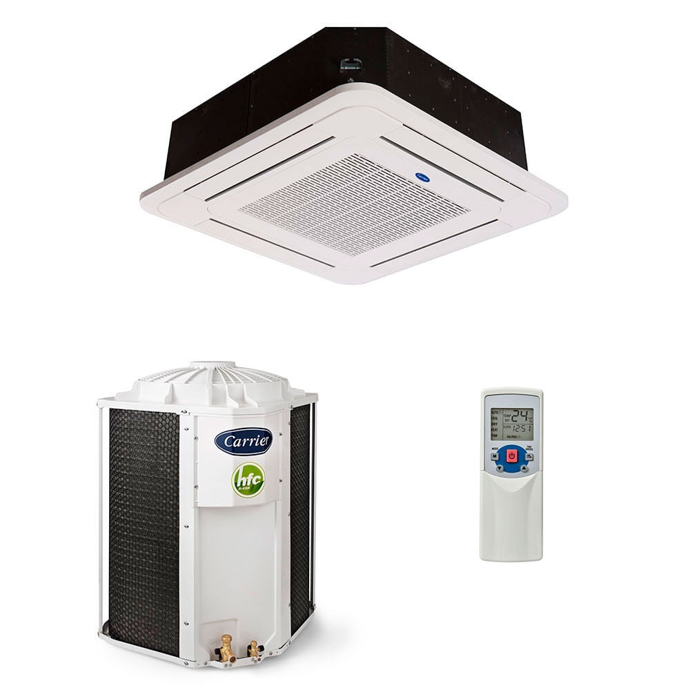 Ar-Condicionado Split Cassete 4 Vias Carrier 58.000 BTUs Só Frio 220V Trifásico