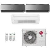 Ar-Condicionado Multi Split Inverter LG 24.000 BTUs (2x Evap HW Artcool 9.000 + 1x Evap Cassete 1 Via 18.000) Quente/Frio 220V