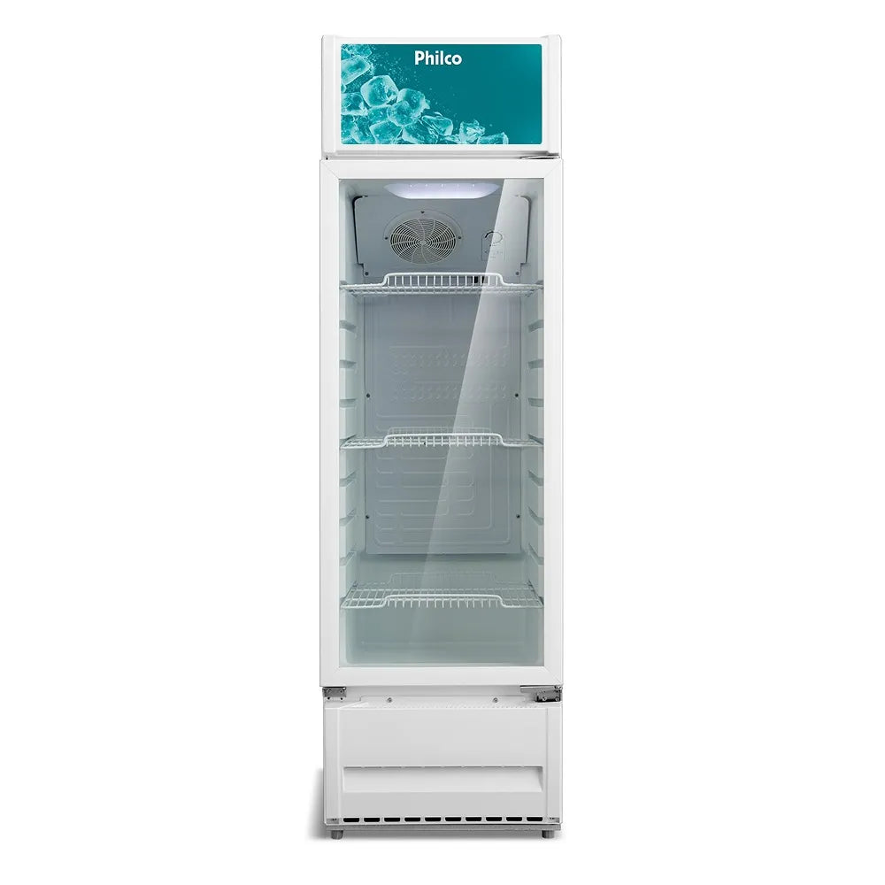 Expositor Vertical Philco 309 Litros Porta de Vidro Branco PRE319 – 127 Volts