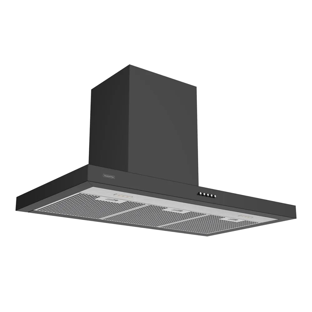 Coifa de Parede Tramontina 90cm Dritta Black Inox Preto - 220 Volts