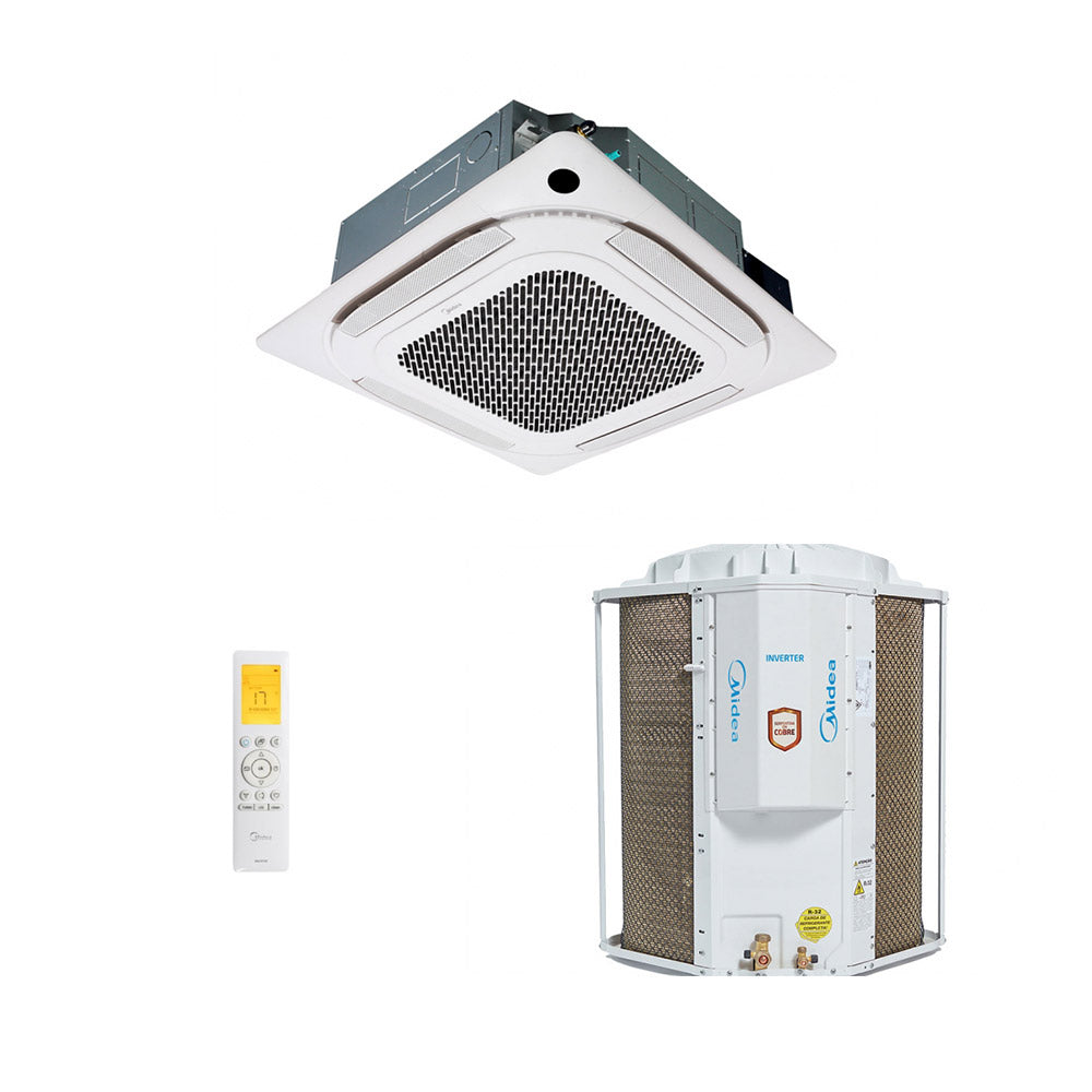 Ar-Condicionado Split Cassete 4 Vias Inverter Midea Connect 24.000 BTUs R-32 Só Frio 220V Monofásico