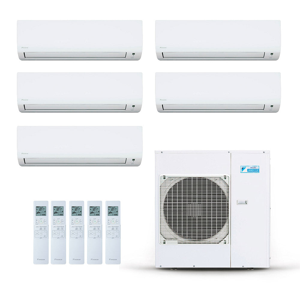 Ar-Condicionado Multi Split Inverter Daikin 38.000 BTUs (4x Evap HW 9.000 + 1x Evap HW 18.000) Quente/Frio 220V