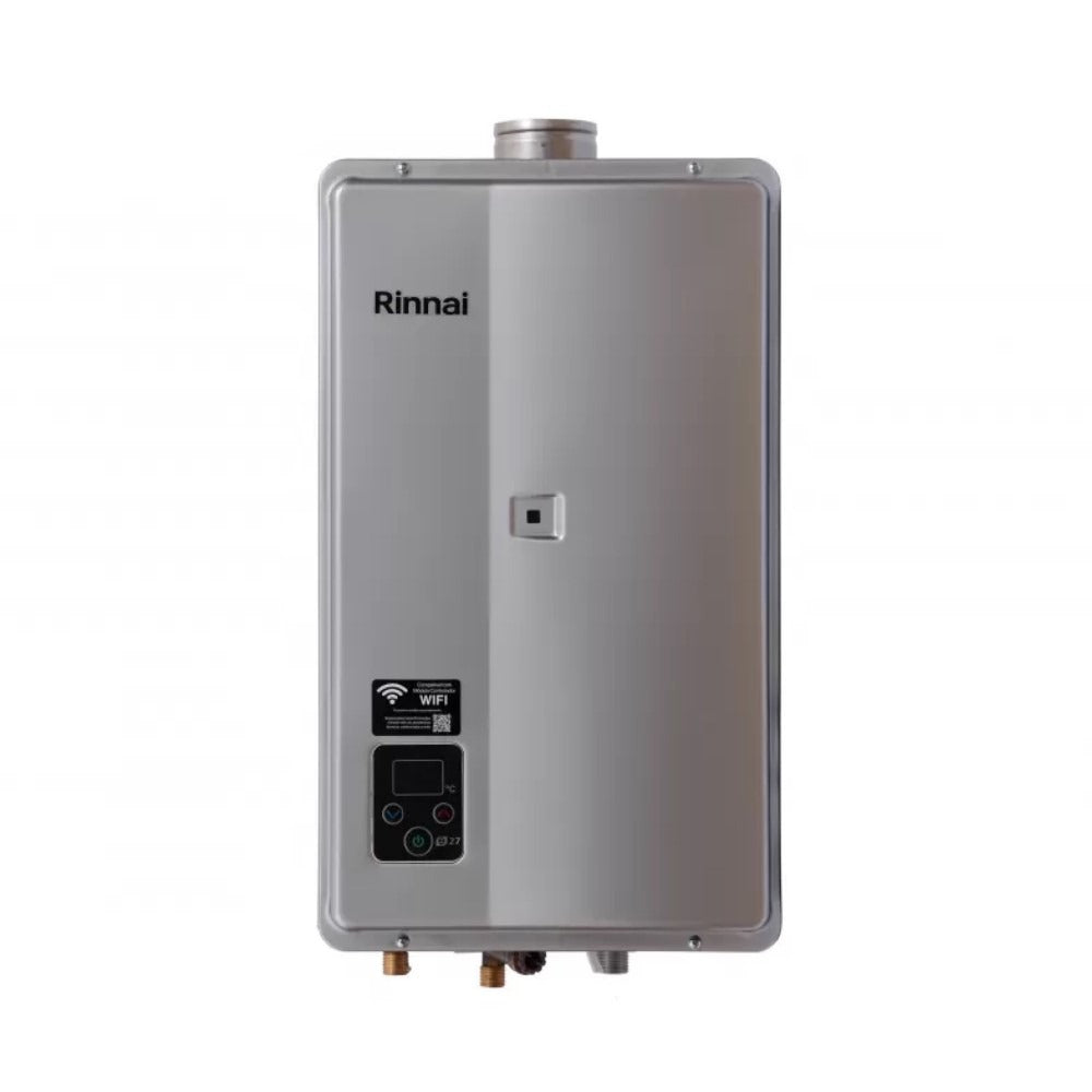 Aquecedor de Água a Gás Rinnai E27 GN 27 Litros Prata Bivolt