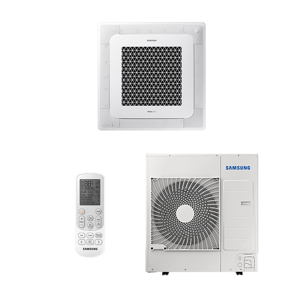Ar Condicionado Split Cassete - 4 Vias - Inverter R-32 - Samsung - Windfree - 36.000 BTUs - Quente/Frio - 220V Monofásico
