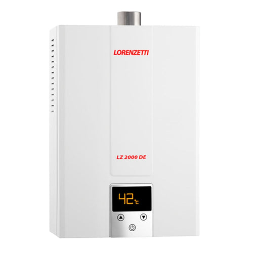 Aquecedor de Água a Gás Lorenzetti LZ 2000DE GN 20 Litros Branco Bivolt
