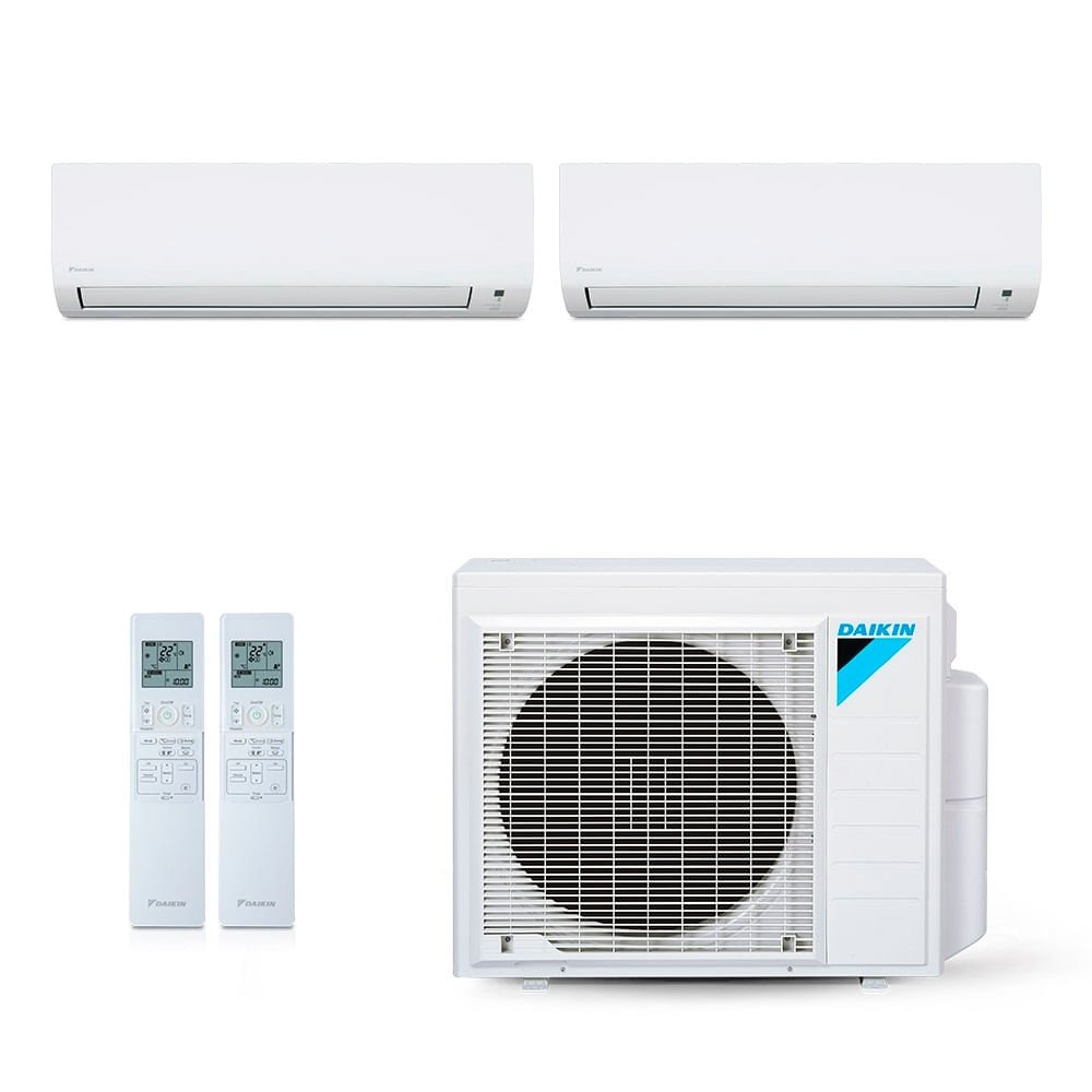 Ar-Condicionado Multi Split Inverter Daikin 18.000 BTUs (2x Evap HW 9.000) Quente/Frio 220V