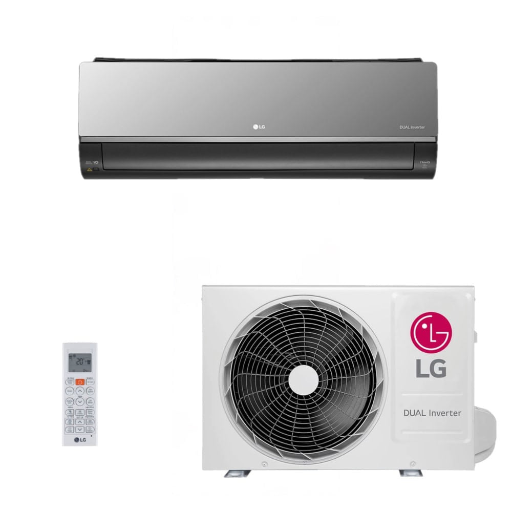 Ar-Condicionado LG DUAL Inverter Voice +AI ARTCOOL 24.000 BTUs R-32 Frio 220V - S3-Q24K2R1B
