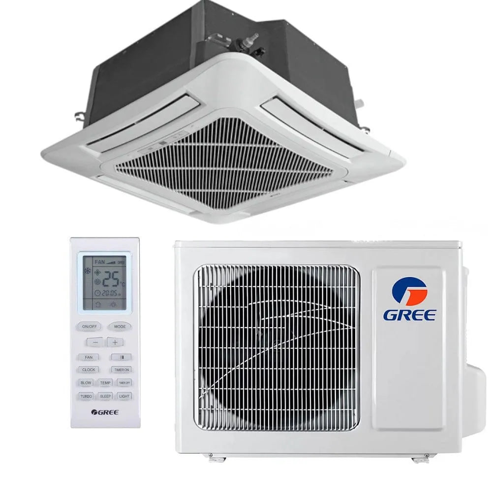 Ar Condicionado Split Cassete Inverter Gree 24000 BTU/h Quente e Frio Monofásico GKH24D3FI - 220 Volts