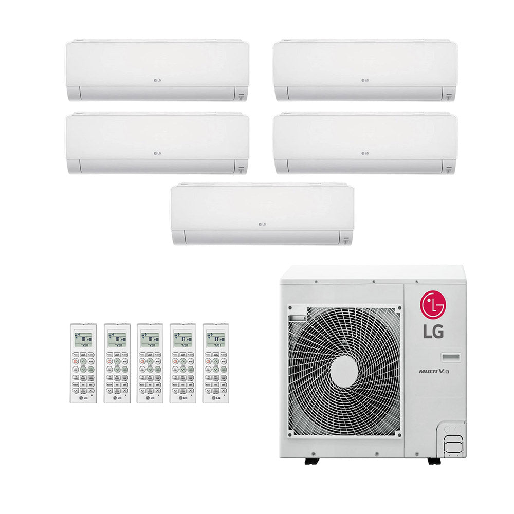 Ar-Condicionado Mini VRF LG 5HP (1x Evap HW 7.000 + 2x Evap HW 9.000 + 2x Evap HW 24.000) Quente/Frio 220V