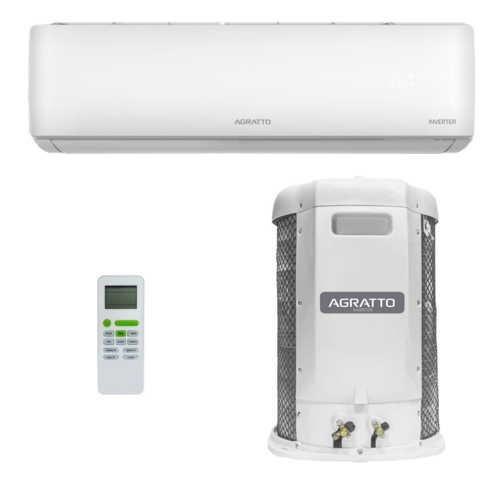 Ar-Condicionado Split HW Inverter Agratto Liv Top 24.000 BTUs R-32 Só Frio 220V