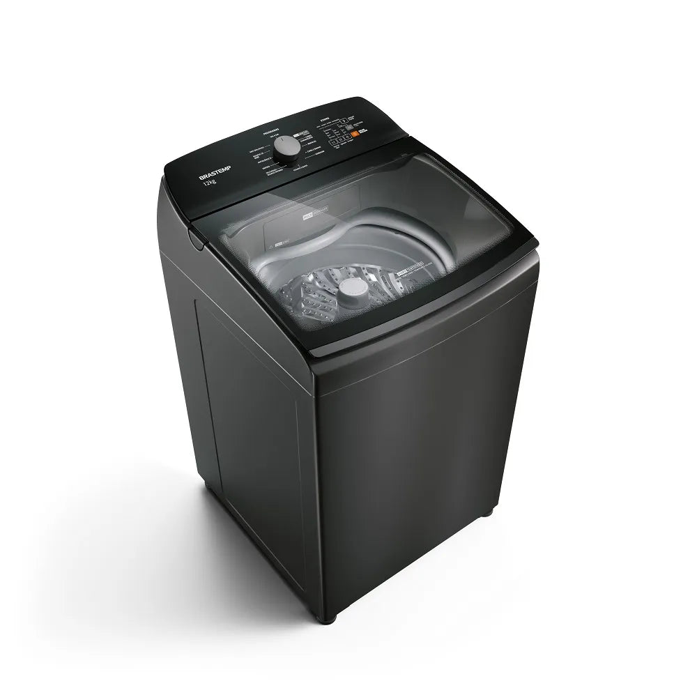 Lavadora de Roupas Brastemp 12Kg com Ciclo Tira Manchas Advanced e Ciclo Antibolinha Cinza Platinum BWK12B9 – 220 Volts