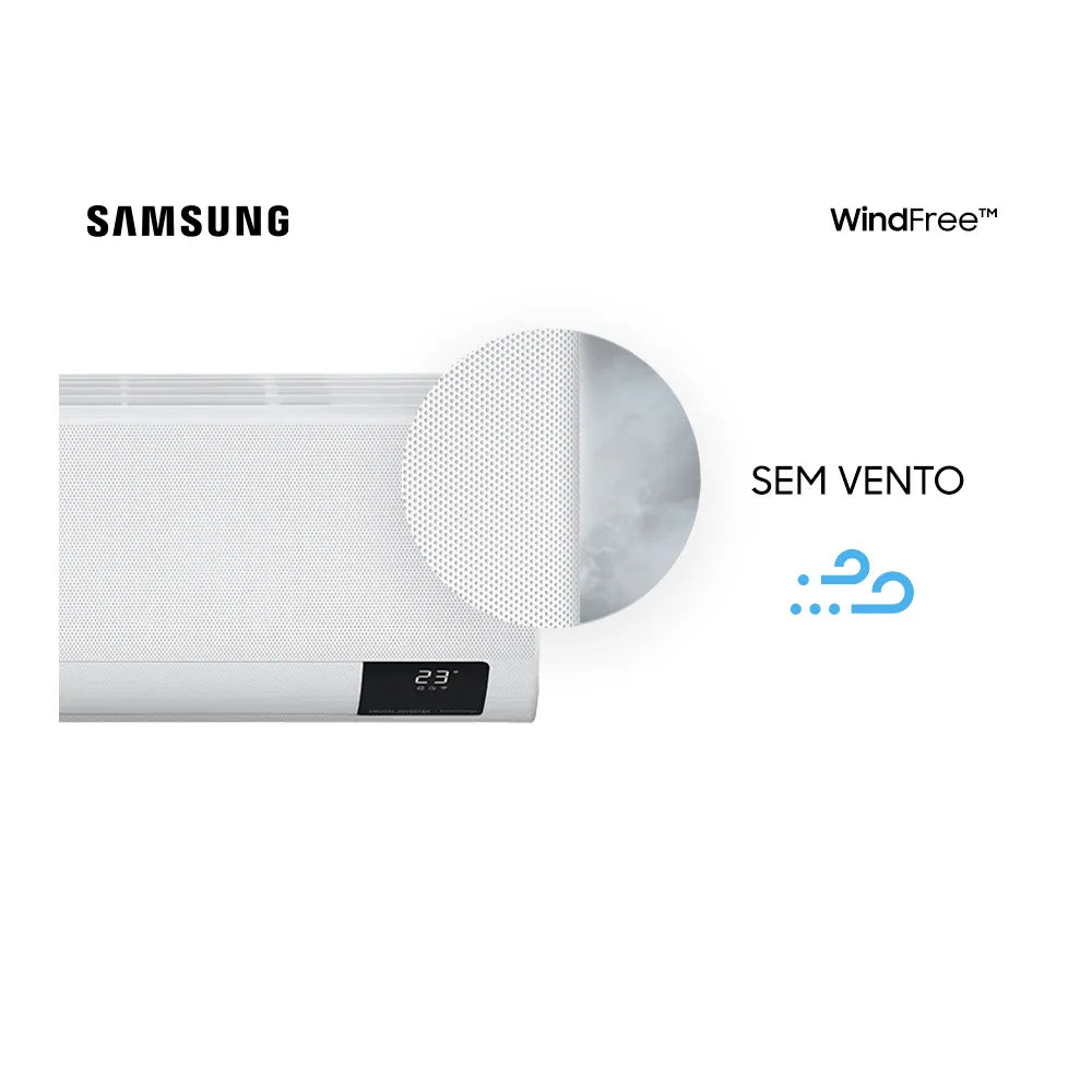 Ar Condicionado Split Hi Wall Samsung Inverter WindFree 18000 BTU/h Quente e Frio AR18TSHCBWKNAZ – 220 Volts