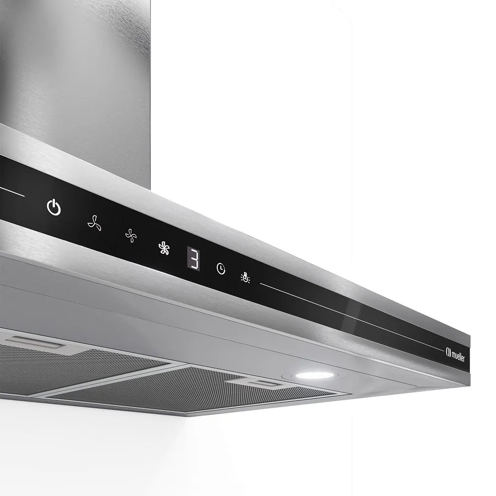 Coifa de Parede Mueller 90cm  Plana Inox MCF0190G1 –  127 Volts