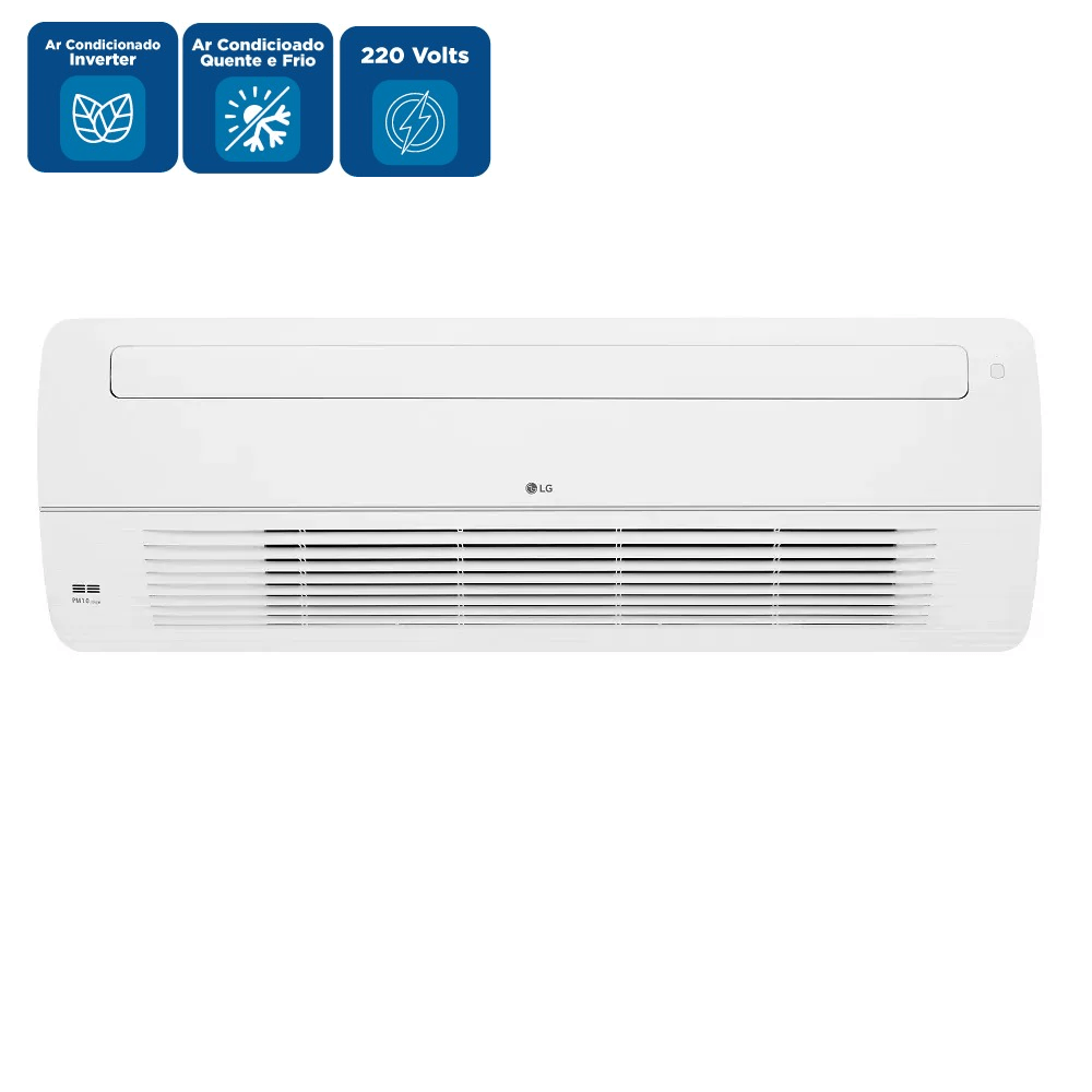 Ar Condicionado Split Cassete LG Inverter 17000 BTU/h Quente e Frio Monofásico ATNW18GTLP1.ANWZBR1 – 220 Volts