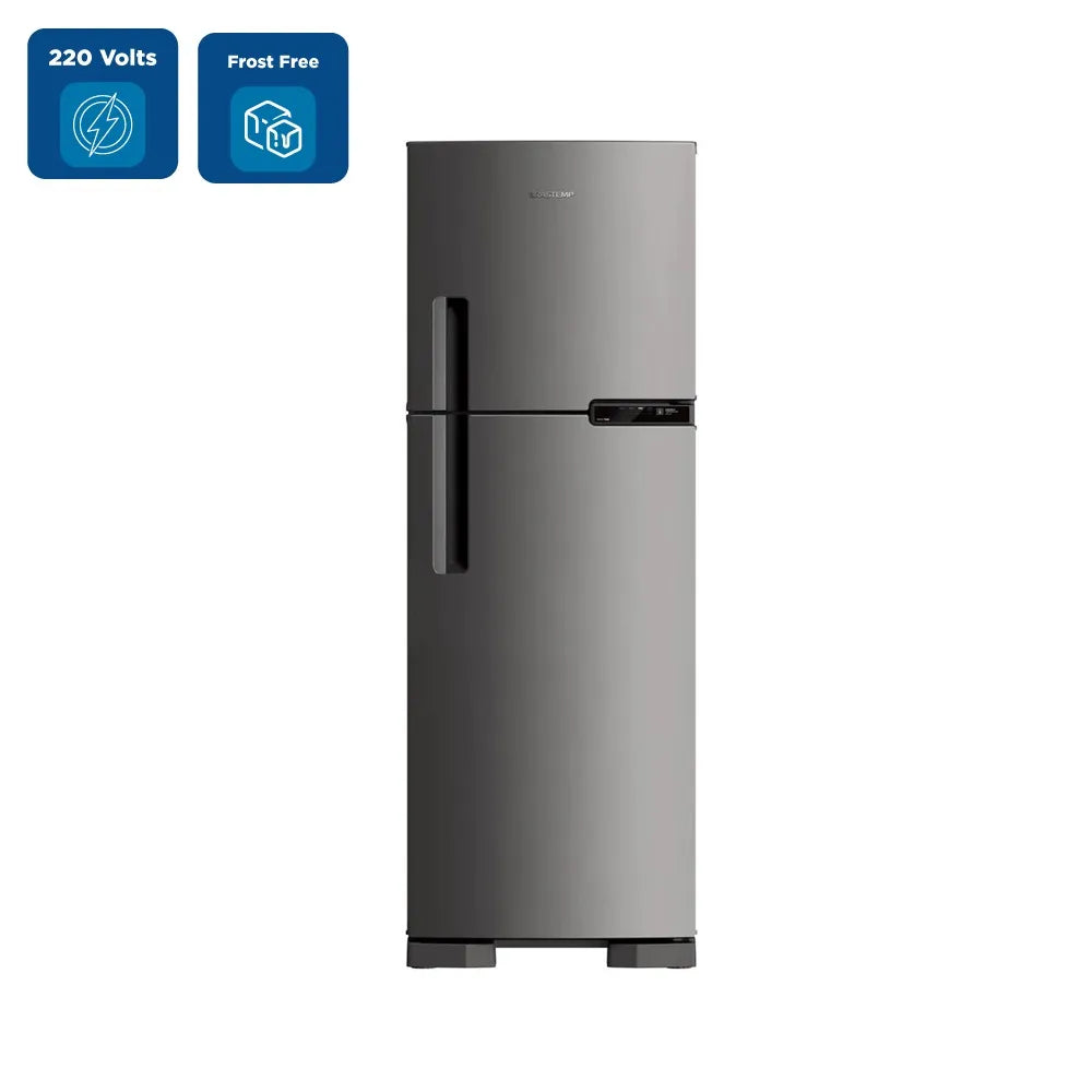 Refrigerador Brastemp Frost Free 375 Litros Duplex com Compartimento Extrafrio Inox BRM44HK - 220 Volts