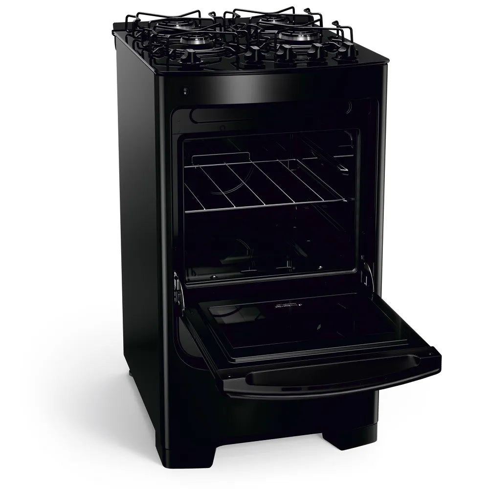 Fogão de Piso Consul 4 Bocas com Mesa de Vidro Preto CFO4VBE – Bivolt