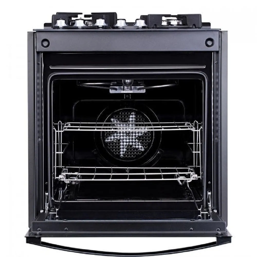 Fogão de Embutir Dako 4 Bocas Turbo Glass Preto - Bivolt