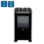 Fogão de Piso Dako 4 Bocas Magister com Mesa de Vidro Preto – Bivolt