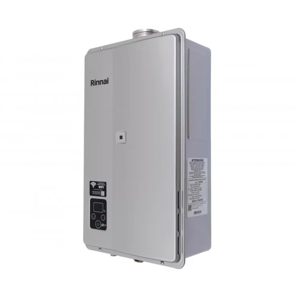 Aquecedor de Água a Gás Rinnai E27 GLP 27 Litros Prata Bivolt