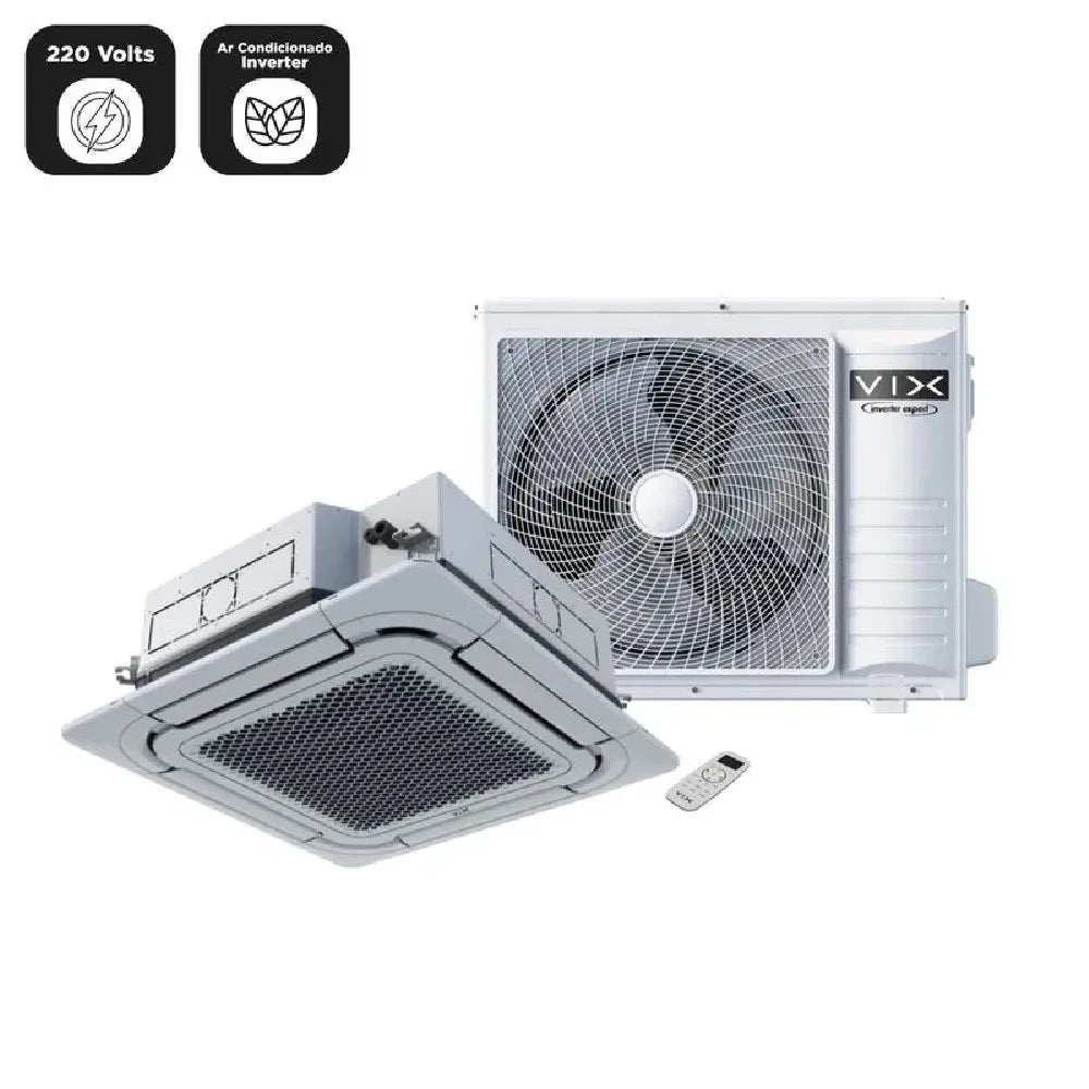 Ar Condicionado Split Cassete Inverter Vix 36000 BTU/h Frio AUC-36TR4RKKA – 220 Volts