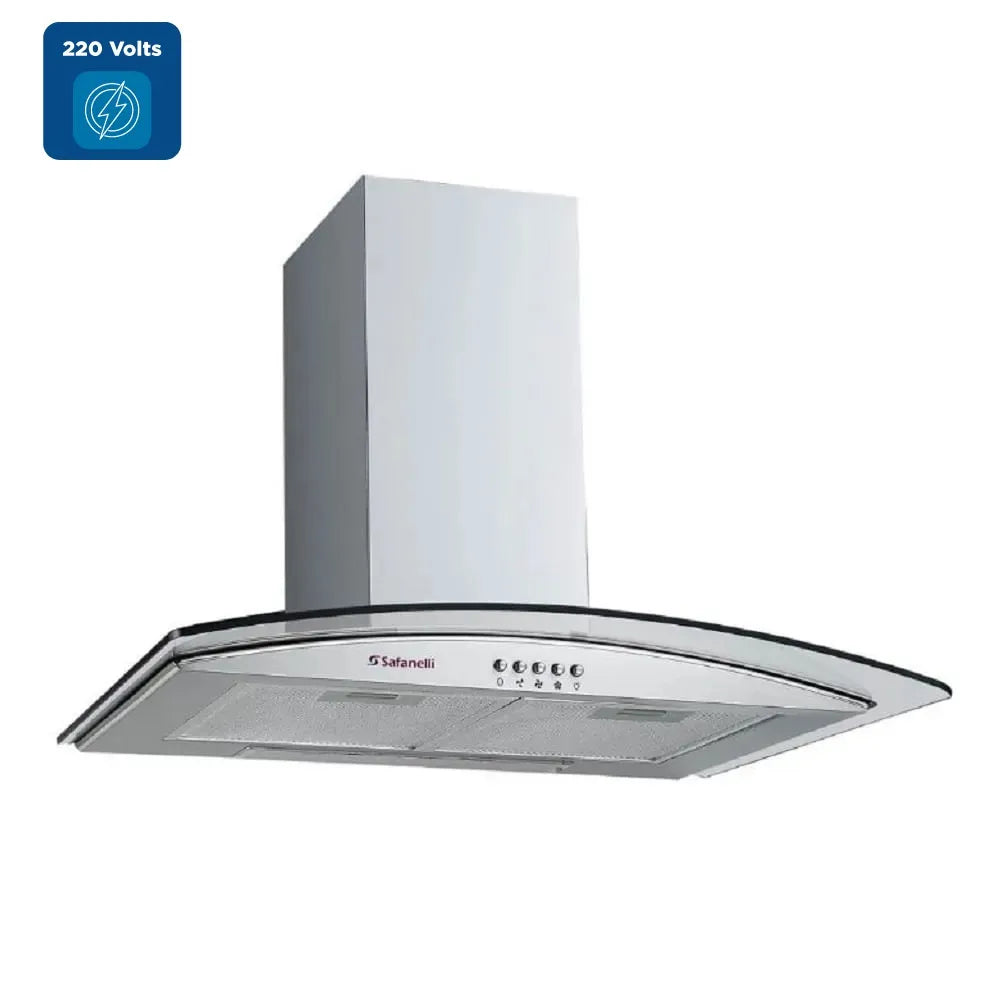 Coifa de Parede Safanelli 60cm Vidro Curvo Inox CVC60220 - 220 Volts