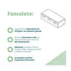 Fancolete Cassete 1 Via Carrier com Painel 12.000 Btus Só Frio 220V Monofásico